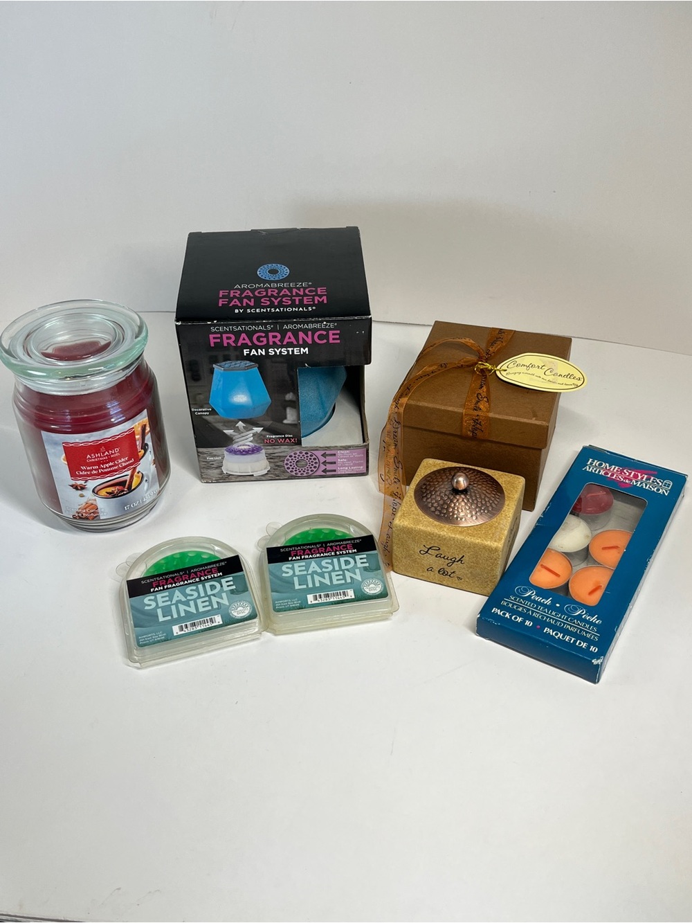 Miscellaneous Candle & Room Fragrance Lot Gift Tea Light Holder Fan System Apple